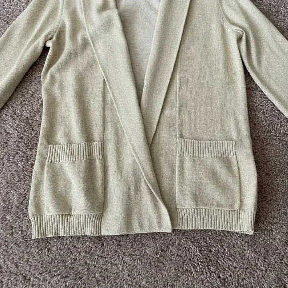 Banana Republic Gold Shimmer Cardigan XS - Picture 6 of 11